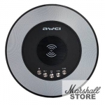 Портативная акустика Awei Y290 bluetooth/micro CD/AUX/FM/Clock/Wireless charging, черный