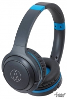 Наушники Bluetooth Audio-Technica ATH-S200BT GBL, серый/синий