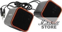 Акустика 2.0 SmartBuy CUTE, 6W, USB, черный/оранжевый (SBA-2590)